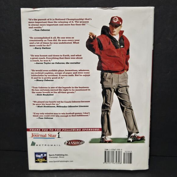 A Salute to Nebraskas Tom Osborne: A 25-Year History - Hardcover - Picture 4 of 16